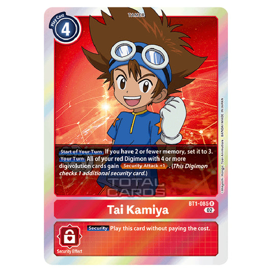 Digimon Card Game - RB-01: Resurgence Booster - Tai Kamiya - (Alternative Art) - BT1-085a