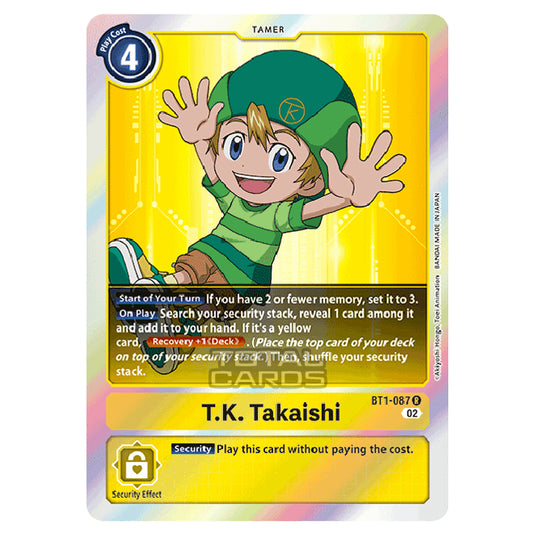 Digimon Card Game - RB-01: Resurgence Booster - T.K. Takaishi - (Alternative Art) - BT1-087a