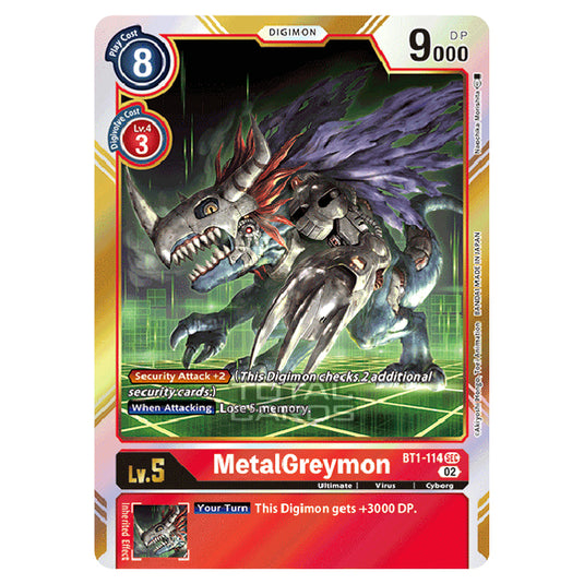 Digimon Card Game - RB-01: Resurgence Booster - MetalGreymon - (Alternative Art) - BT1-114a