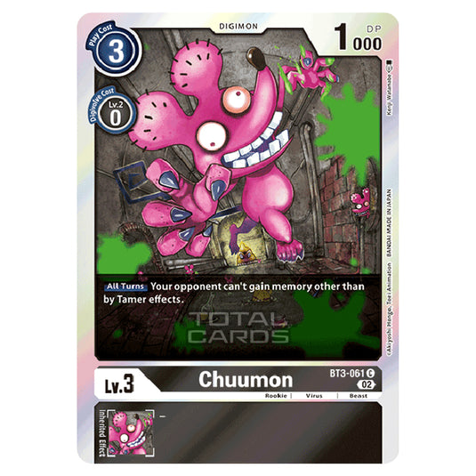 Digimon Card Game - RB-01: Resurgence Booster - Chuumon - (Alternative Art) - BT3-061a