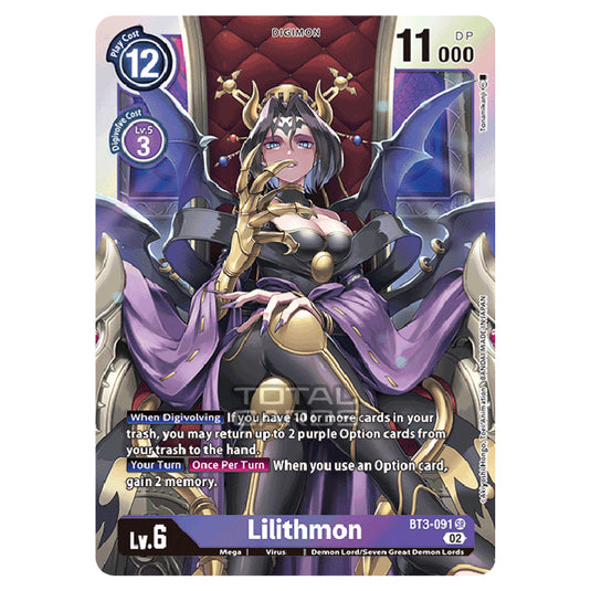 Digimon Card Game - RB-01: Resurgence Booster - Lilithmon - (Alternative Art) - BT3-091a