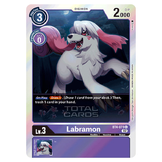 Digimon Card Game - RB-01: Resurgence Booster - Labramon - (Alternative Art) - BT4-079a