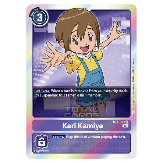 Digimon Card Game - RB-01: Resurgence Booster - Kari Kamiya - (Alternative Art) - BT4-097a
