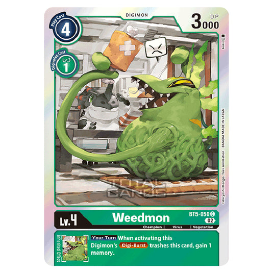 Digimon Card Game - RB-01: Resurgence Booster - Weedmon - (Alternative Art) - BT5-050a