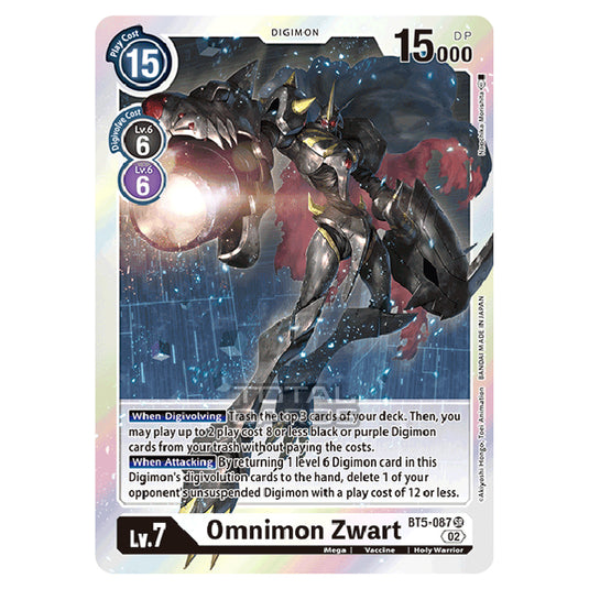 Digimon Card Game - RB-01: Resurgence Booster - Omnimon Zwart - (Alternative Art) - BT5-087a