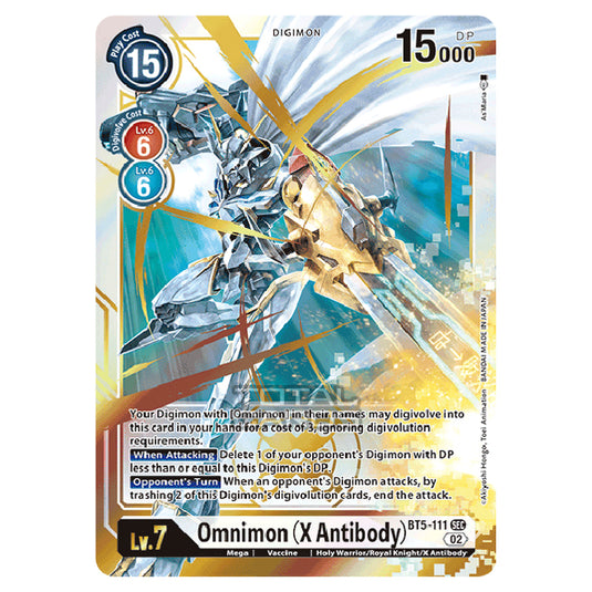 Digimon Card Game - RB-01: Resurgence Booster - Omnimon (X Antibody) - (Alternative Art) - BT5-111a