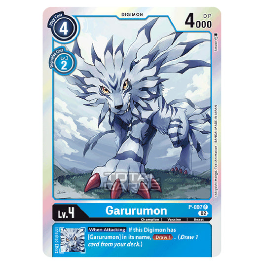 Digimon Card Game - RB-01: Resurgence Booster - Garurumon - (Alternative Art) - P-007a