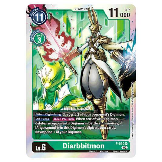 Digimon Card Game - RB-01: Resurgence Booster - Diarbbitmon - (Alternative Art) - P-090a