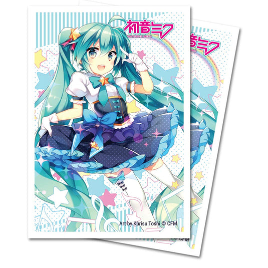 Ultra Pro - Small Deck Protector Sleeves - Digital Dreamland - Starlight Melody Miku (60 Sleeves)