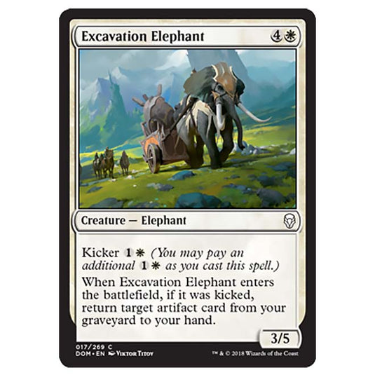 Magic The Gathering - Dominaria - Excavation Elephant - 17/269