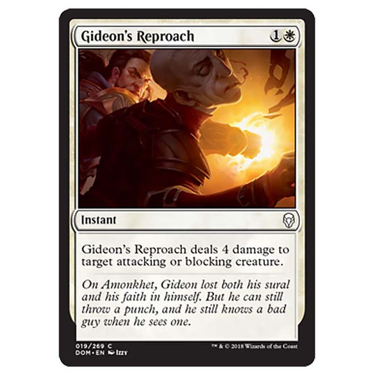 Magic The Gathering - Dominaria - Gideon’s Reproach - 19/269