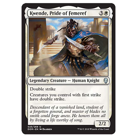 Magic The Gathering - Dominaria - Kwende, Pride of Femeref - 25/269