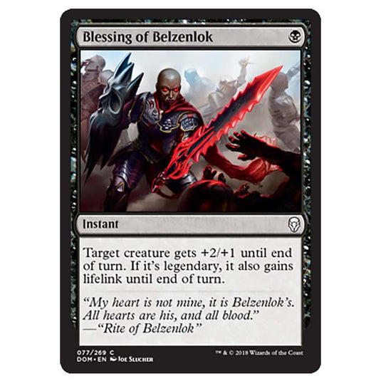 Magic The Gathering - Dominaria - Blessing of Belzenlok - 77/269