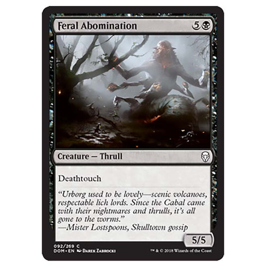 Magic The Gathering - Dominaria - Feral Abomination - 92/269