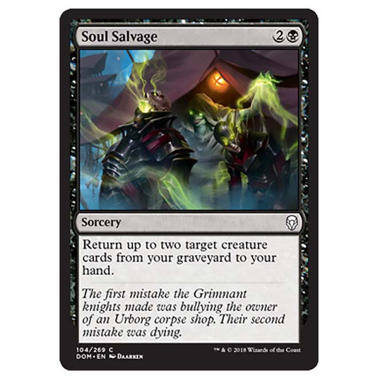 Magic The Gathering - Dominaria - Soul Salvage - 104/269