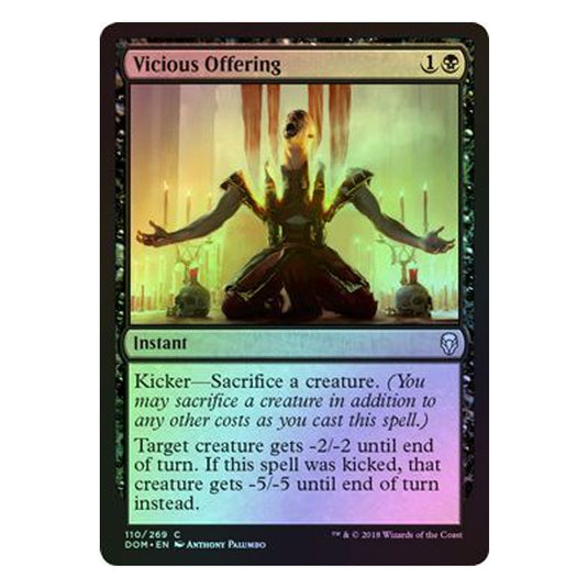 Magic The Gathering - Dominaria - Vicious Offering (Foil) - 110/269