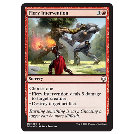 Magic The Gathering - Dominaria - Fiery Intervention - 118/269