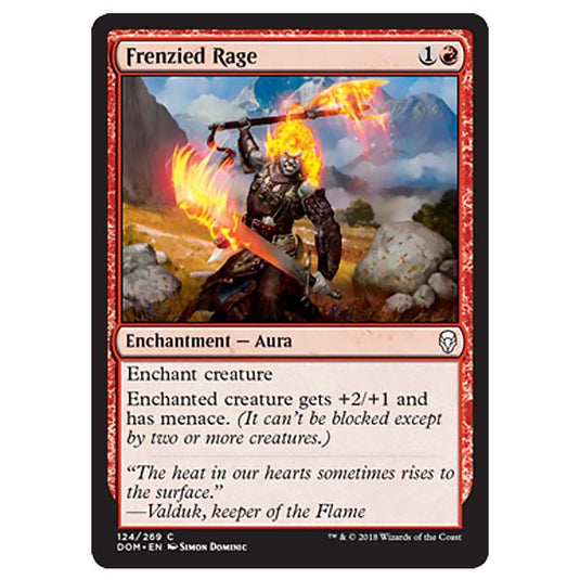 Magic The Gathering - Dominaria - Frenzied Rage - 124/269