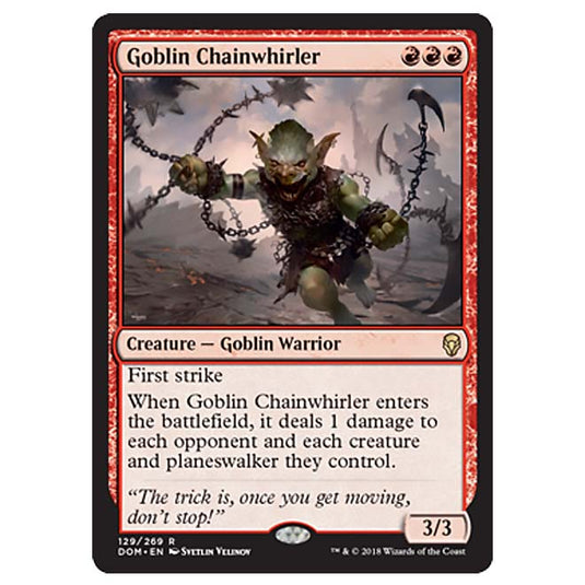 Magic The Gathering - Dominaria - Goblin Chainwhirler - 129/269