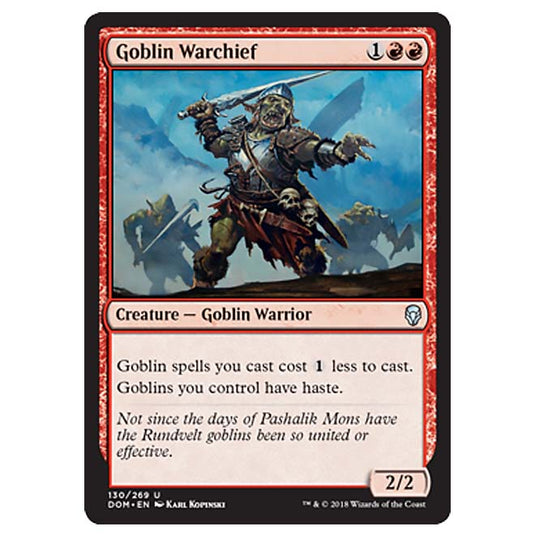 Magic The Gathering - Dominaria - Goblin Warchief - 130/269