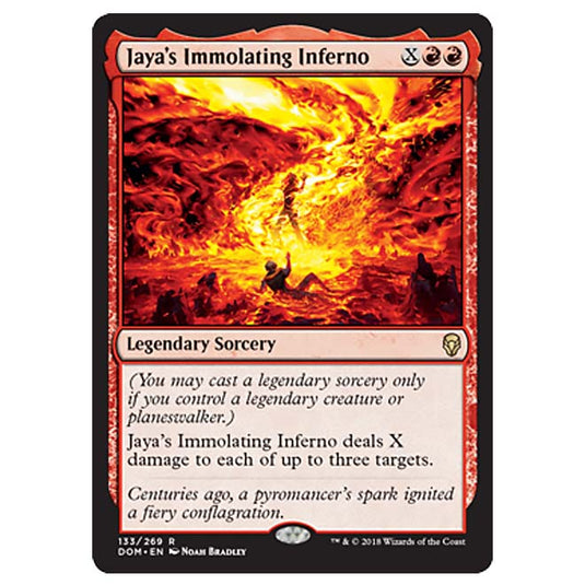 Magic The Gathering - Dominaria - Jaya’s Immolating Inferno - 133/269