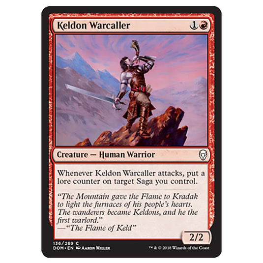 Magic The Gathering - Dominaria - Keldon Warcaller - 136/269