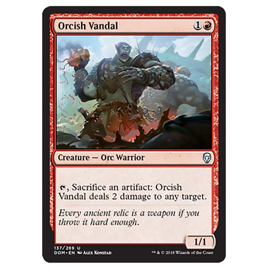 Magic The Gathering - Dominaria - Orcish Vandal - 137/269