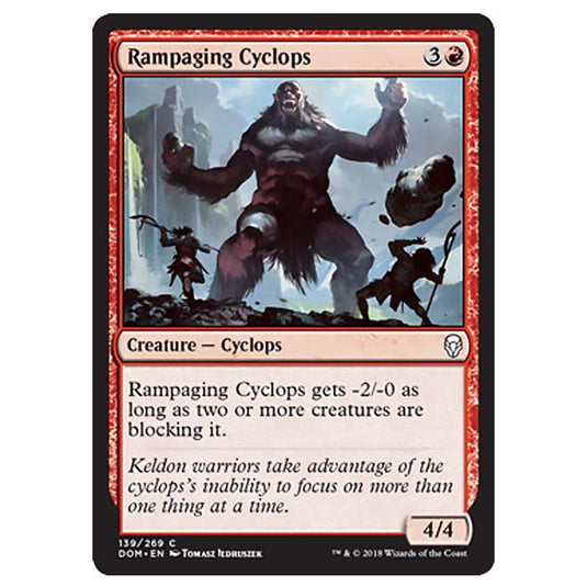 Magic The Gathering - Dominaria - Rampaging Cyclops - 139/269