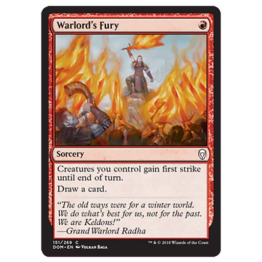 Magic The Gathering - Dominaria - Warlord’s Fury - 151/269