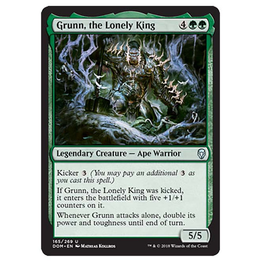 Magic The Gathering - Dominaria - Grunn, the Lonely King - 165/269