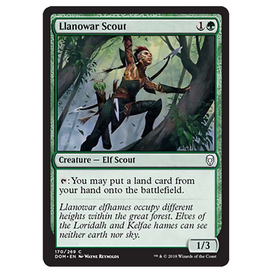 Magic The Gathering - Dominaria - Llanowar Scout - 170/269