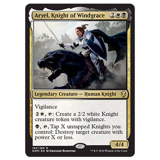 Magic The Gathering - Dominaria - Aryel, Knight of Windgrace - 192/269