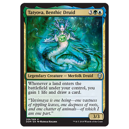 Magic The Gathering - Dominaria - Tatyova, Benthic Druid - 206/269