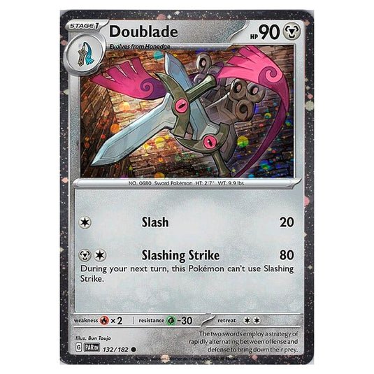 Pokemon - Scarlet & Violet - Paradox Rift - Doublade - 132/182 (Cosmo Holo)