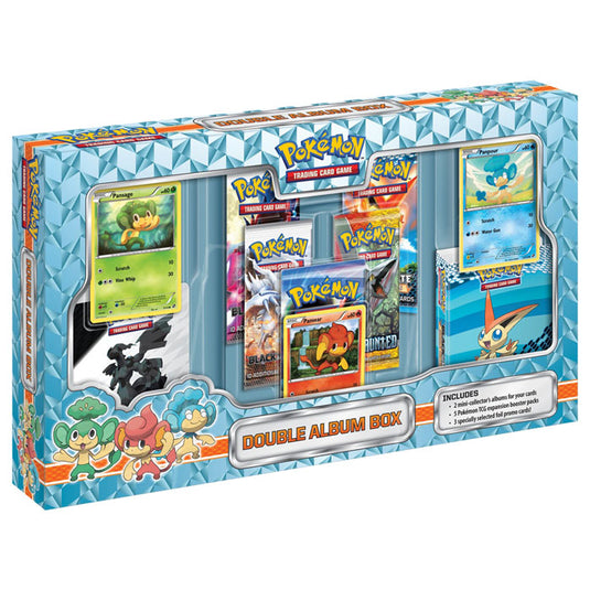 Pokemon - Double Album Box - Including 5 Packs + 3 Promos + 2 Mini Albums