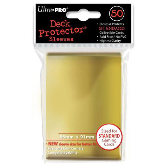 Ultra Pro -  Standard 50 Deck Protectors - GOLD