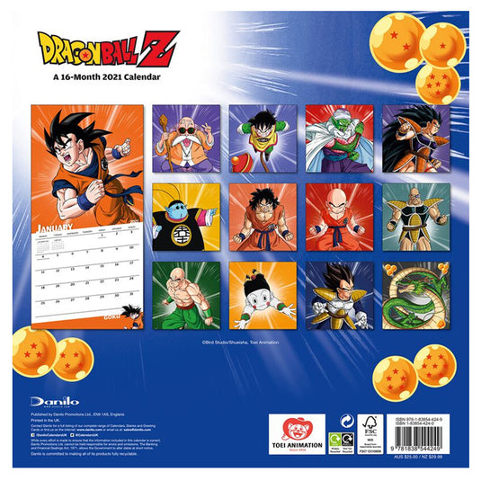 Dragon Ball Z - 2021 Square Calendar