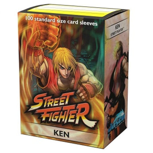 Dragon Shield - Jasco Street Fighter Standard Sleeves - Ken (100 Sleeves)