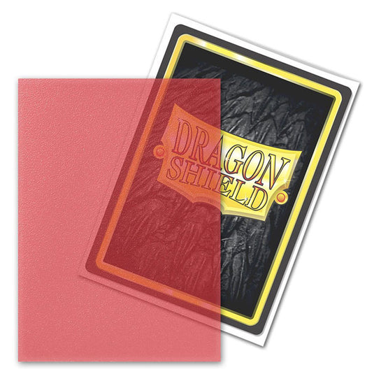 Dragon Shield - Standard Matte Sleeves - Clear Red - (100 Sleeves)