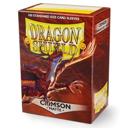 Dragon Shield - Standard Matte Sleeves - Crimson - (100 Sleeves)