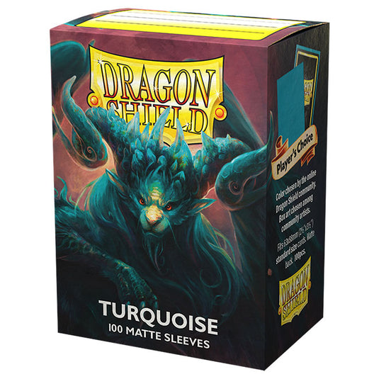 Dragon Shield - Standard Matte Sleeves - Turquoise 'Atebeck' (100 Sleeves)