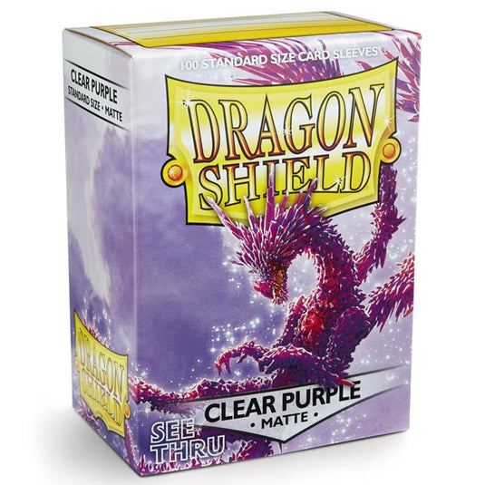 Dragon Shield - Standard Matte Sleeves - Clear Purple - (100 Sleeves)