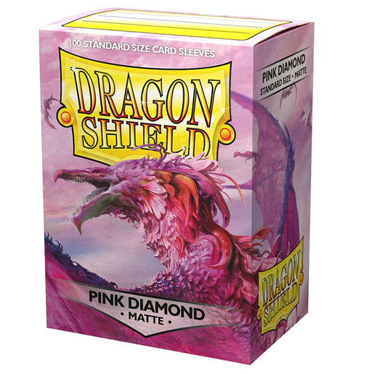 Dragon Shield - Standard Matte Sleeves - Pink Diamond - (100 Sleeves)