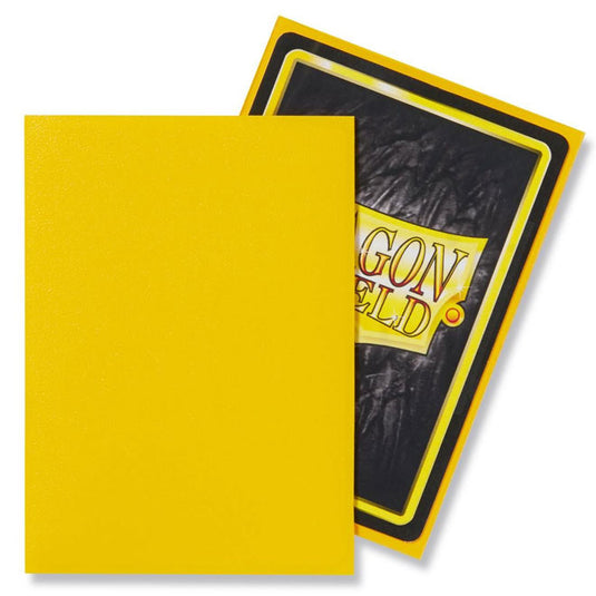 Dragon Shield - Standard Matte Sleeves - Yellow - (100 Sleeves)