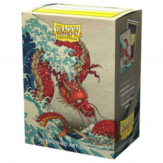 Dragon Shield - Brushed Art Sleeves - The Great Wave