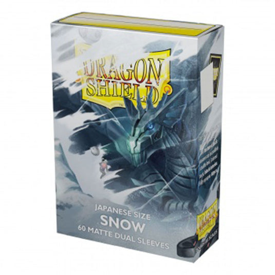 Dragon Shield - Japanese Dual Matte Sleeves - Snow - (60 Sleeves)