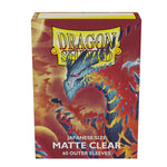 Dragon Shield - Japanese Size Matte Clear Outer Sleeves - Clear Cosmere (60 Sleeves)