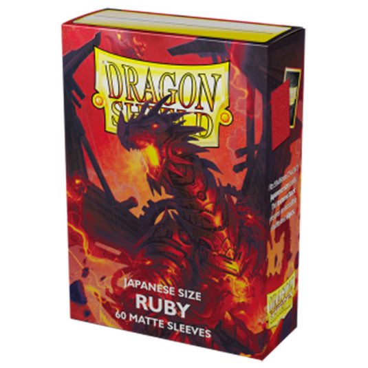 Dragon Shield - Japanese size - Matte Sleeves - Ruby 'Geledar' (60 Sleeves)