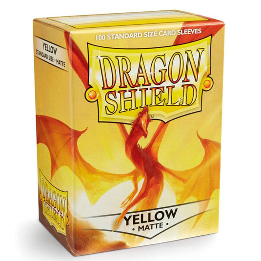 Dragon Shield - Standard Matte Sleeves - Yellow - (100 Sleeves)