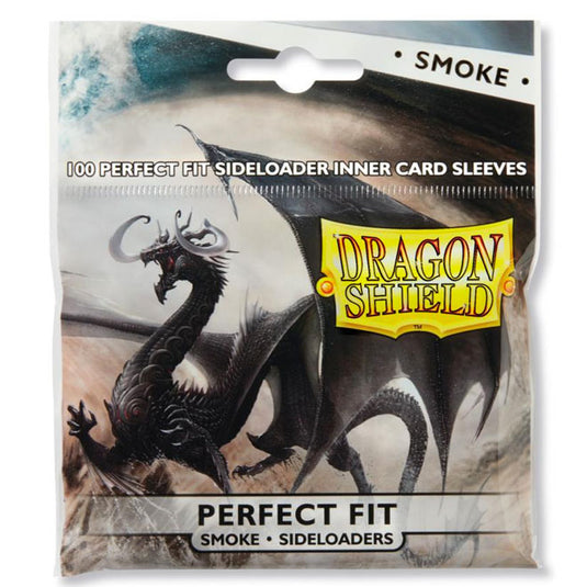 Dragon Shield - Standard Perfect Fit Sideloading Sleeves - Smoke - (100 Sleeves)